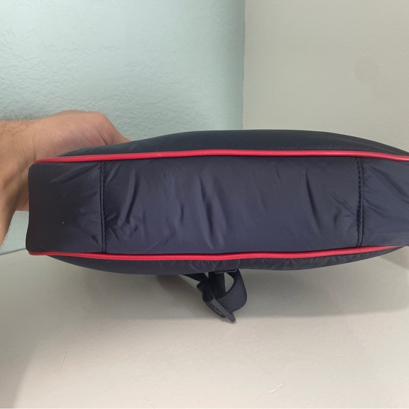 Saint Laurent NEW YSL with tags Navy Blue and Red Econyl Nylon Le 5 A 7 Hobo - Picture 3 of 14